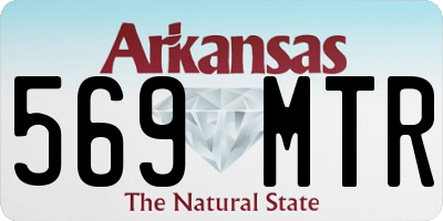 AR license plate 569MTR