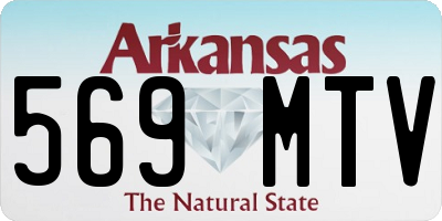 AR license plate 569MTV