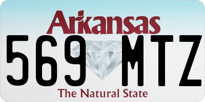 AR license plate 569MTZ