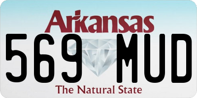 AR license plate 569MUD