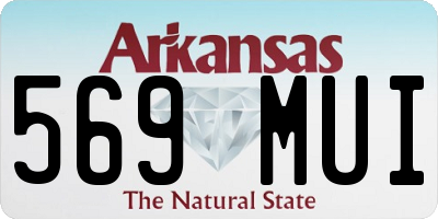 AR license plate 569MUI