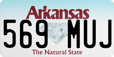 AR license plate 569MUJ