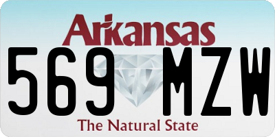 AR license plate 569MZW