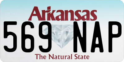AR license plate 569NAP