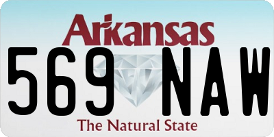 AR license plate 569NAW