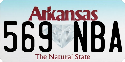 AR license plate 569NBA