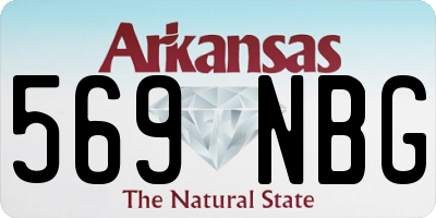 AR license plate 569NBG