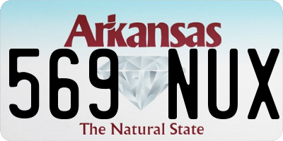 AR license plate 569NUX