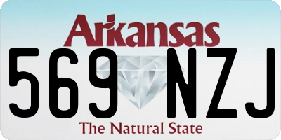 AR license plate 569NZJ