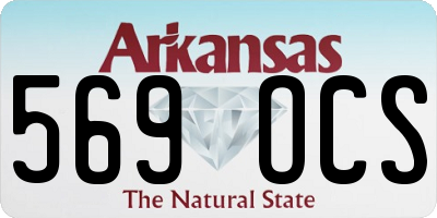 AR license plate 569OCS