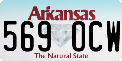 AR license plate 569OCW