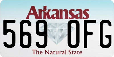 AR license plate 569OFG