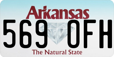 AR license plate 569OFH