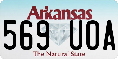 AR license plate 569UOA