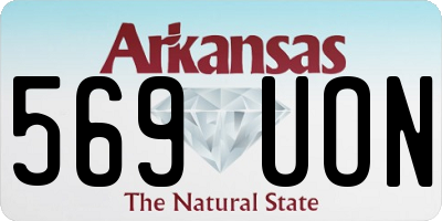 AR license plate 569UON