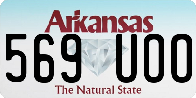 AR license plate 569UOO