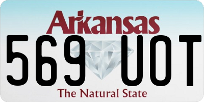 AR license plate 569UOT
