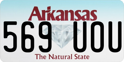 AR license plate 569UOU