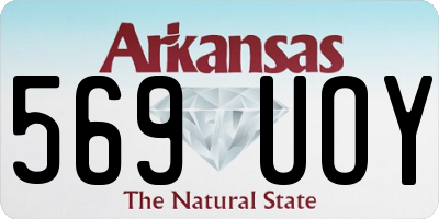 AR license plate 569UOY
