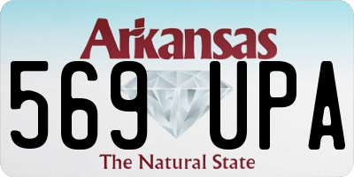 AR license plate 569UPA
