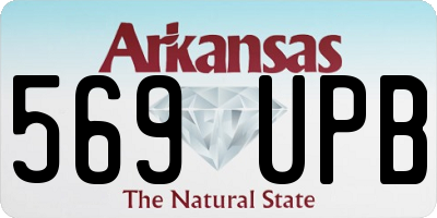 AR license plate 569UPB