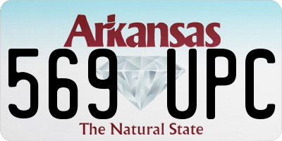 AR license plate 569UPC