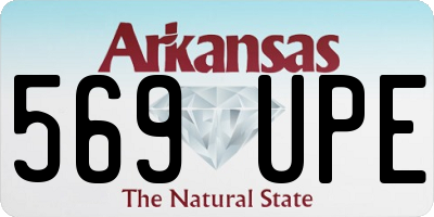 AR license plate 569UPE