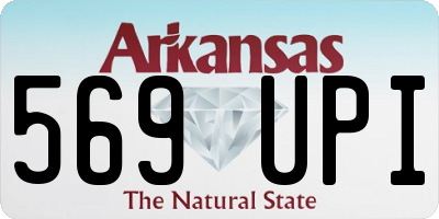 AR license plate 569UPI