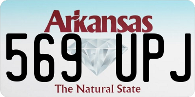 AR license plate 569UPJ