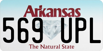 AR license plate 569UPL