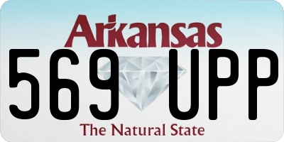 AR license plate 569UPP