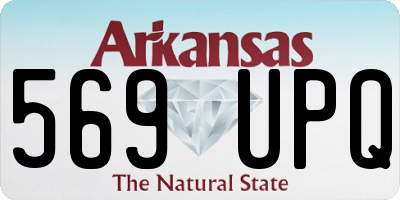 AR license plate 569UPQ