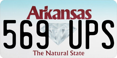 AR license plate 569UPS