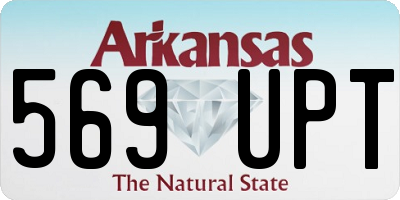 AR license plate 569UPT