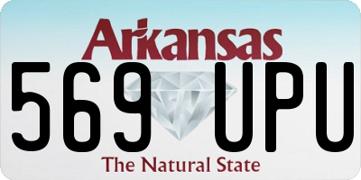 AR license plate 569UPU