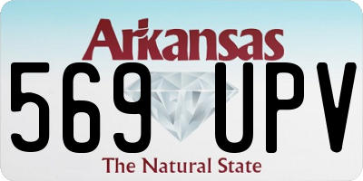 AR license plate 569UPV