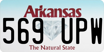 AR license plate 569UPW