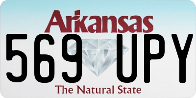 AR license plate 569UPY