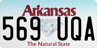 AR license plate 569UQA