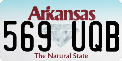 AR license plate 569UQB