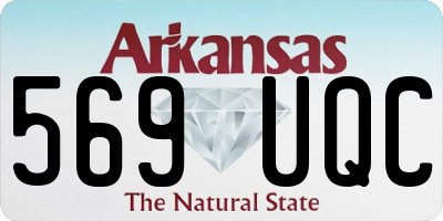 AR license plate 569UQC