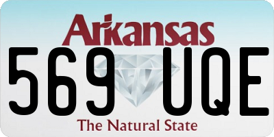 AR license plate 569UQE