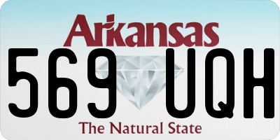 AR license plate 569UQH