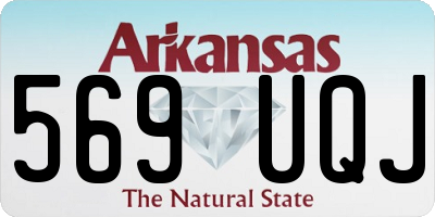 AR license plate 569UQJ