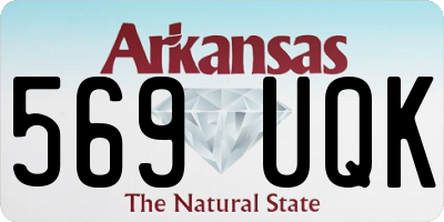 AR license plate 569UQK
