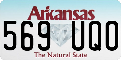 AR license plate 569UQO