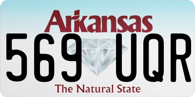 AR license plate 569UQR