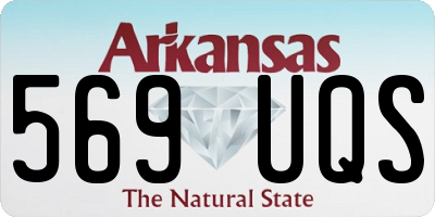 AR license plate 569UQS