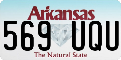 AR license plate 569UQU