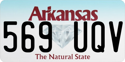 AR license plate 569UQV